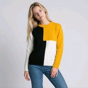Color Block Knit Sweater